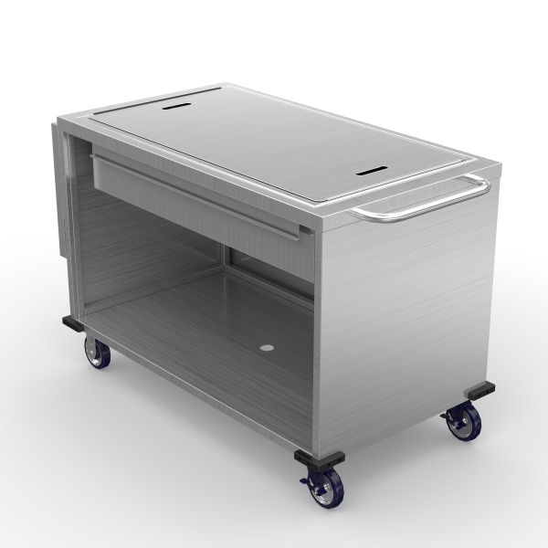 Grab & Go Mobile Ice Cart - 18" Folding Shelf & Heavy Duty Casters - Image 3