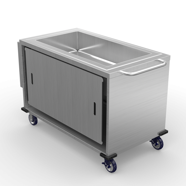 Grab & Go Mobile Ice Cart - 18" Folding Shelf & Heavy Duty Casters - Image 2